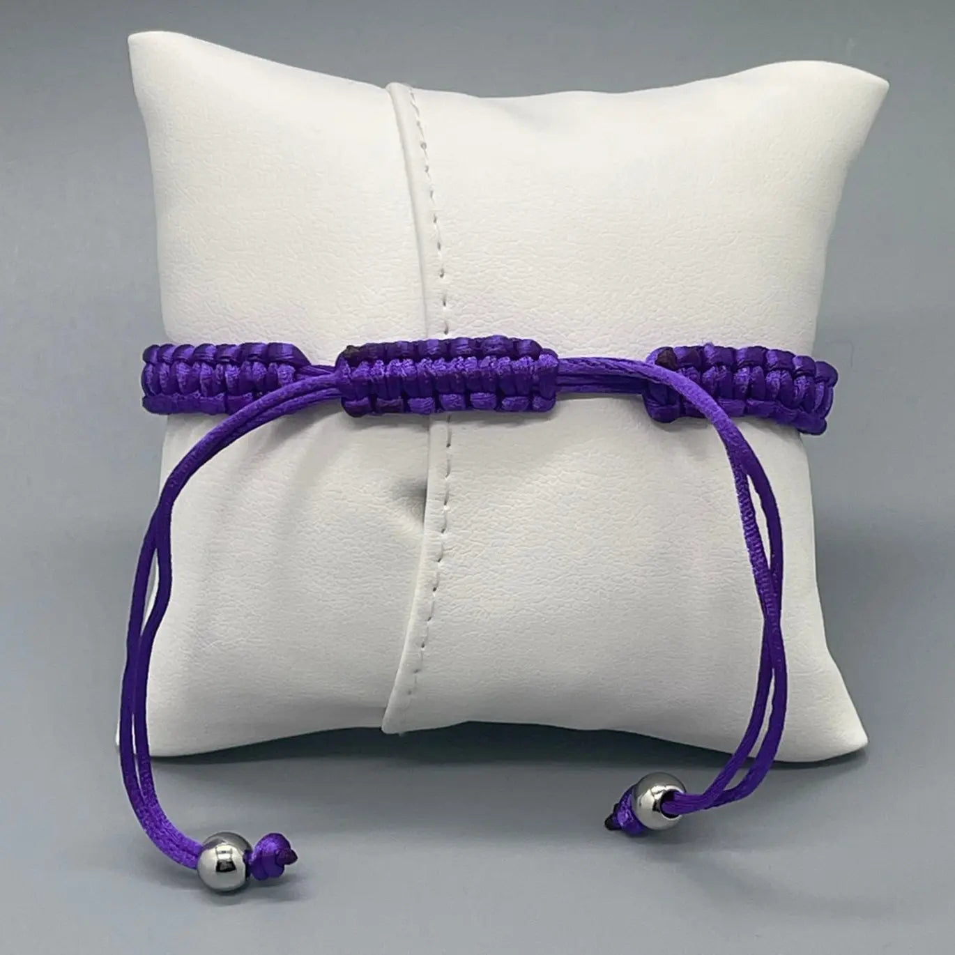 Bracelet Personnalisé avec Cordon Violet - Gravure Laser ROUSSILLON CRÉATIONS