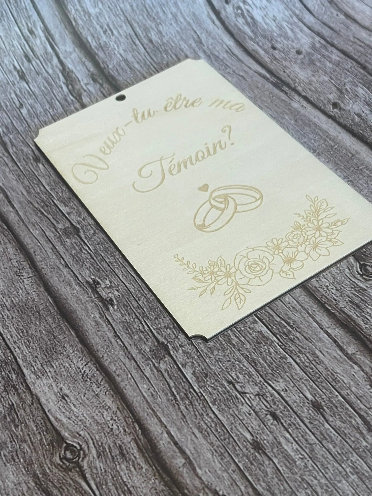 Plaque Veux-tu être ma Témoin ? - ROUSSILLON CRÉATIONS