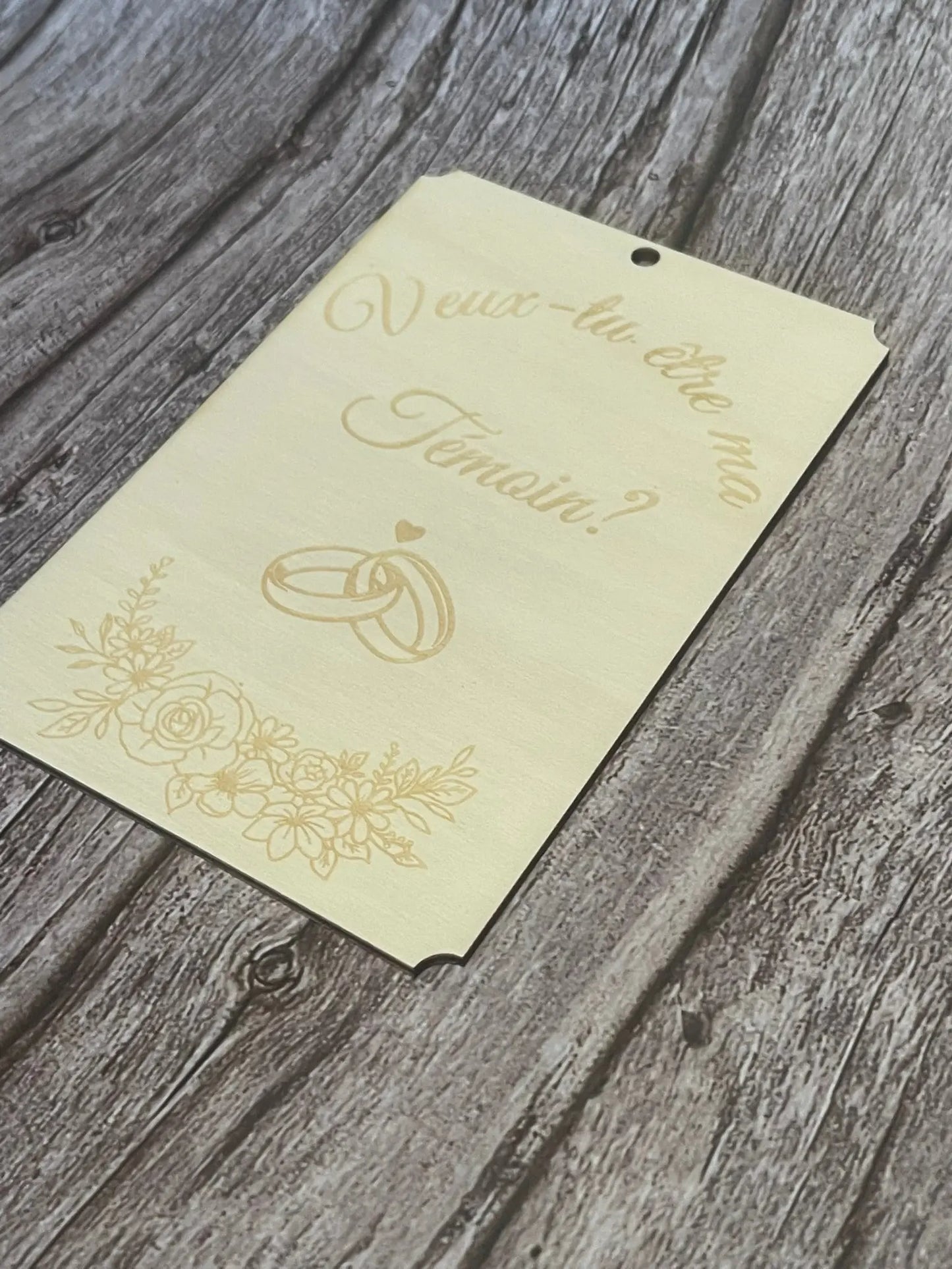 Plaque Veux-tu être ma Témoin ? - ROUSSILLON CRÉATIONS
