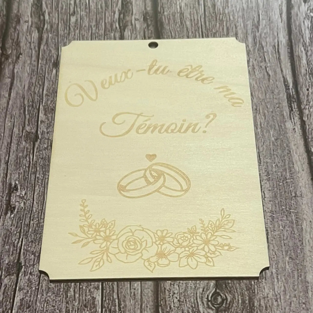 Plaque Veux-tu être ma Témoin ? - ROUSSILLON CRÉATIONS