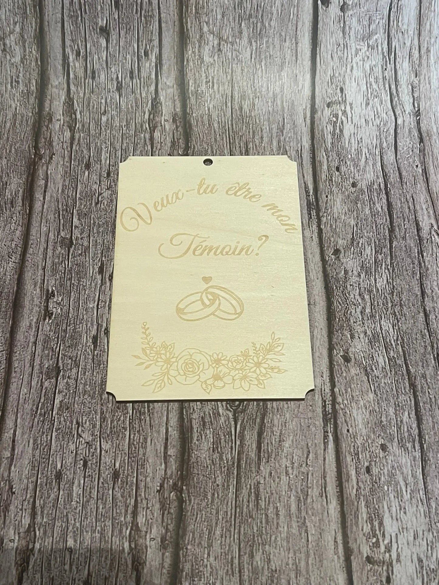 Plaque Veux-tu être mon Témoin ? - ROUSSILLON CRÉATIONS