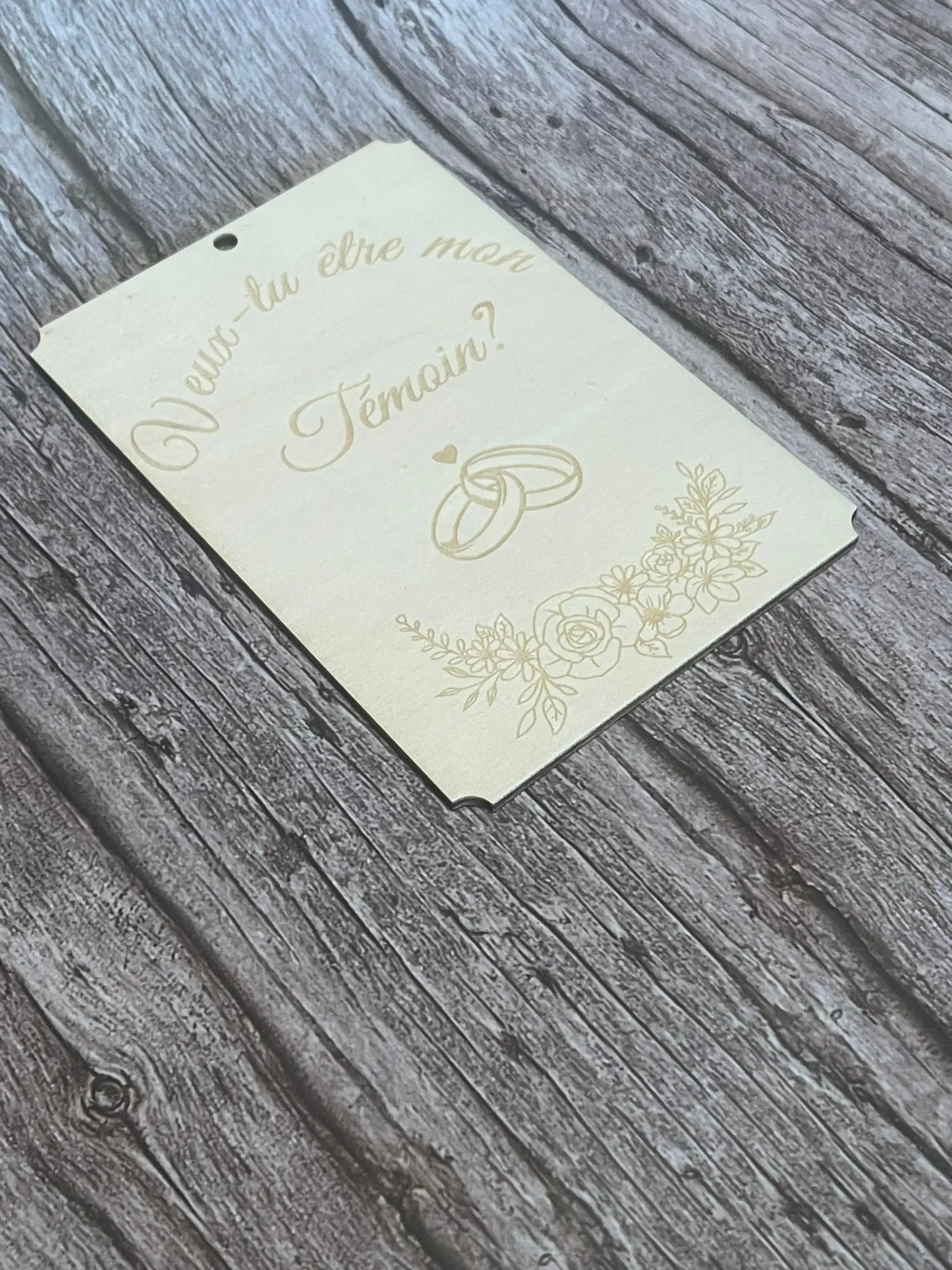 Plaque Veux-tu être mon Témoin ? - ROUSSILLON CRÉATIONS