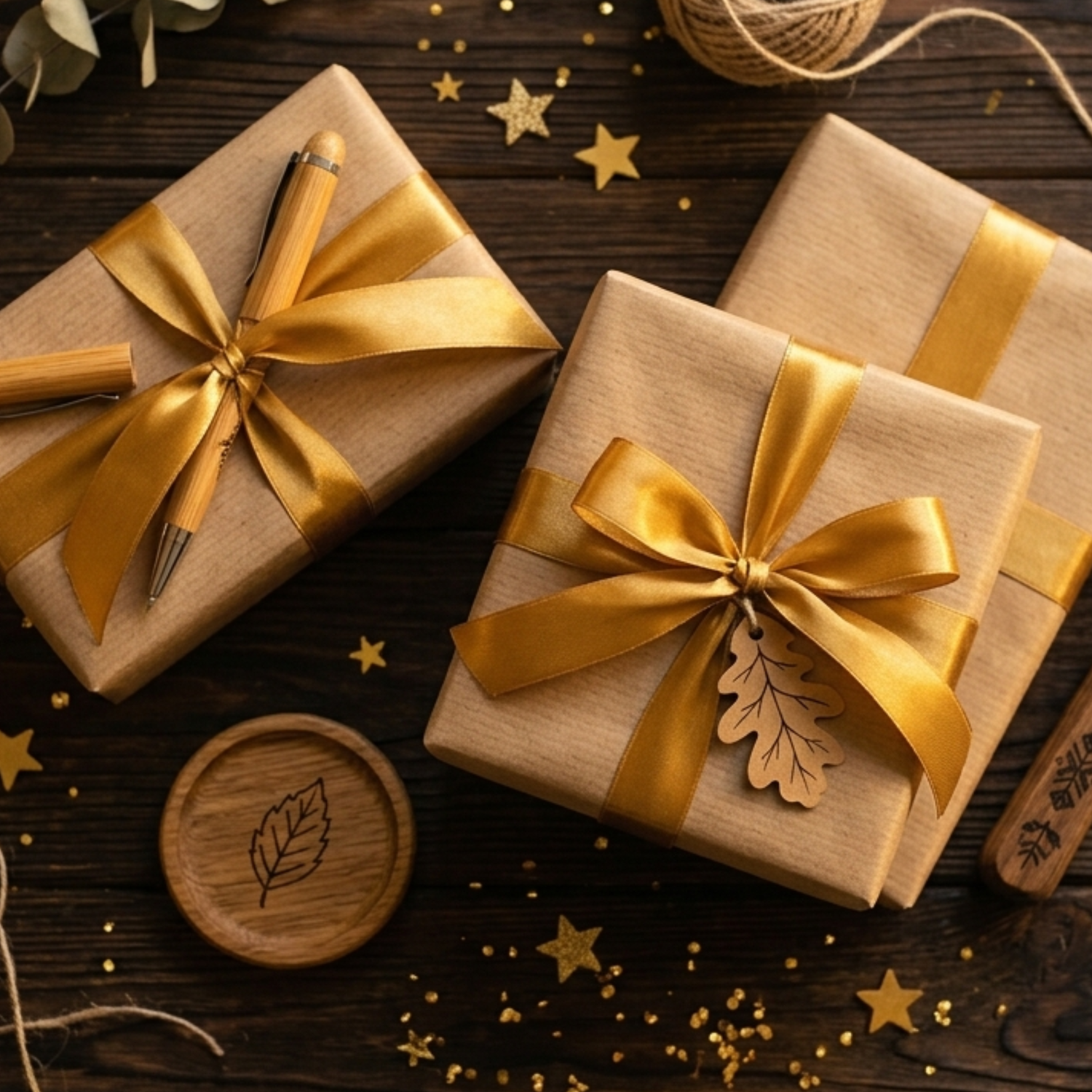 Meilleures ventes Roussillon Créations – cadeaux artisanaux gravés laser emballés kraft et rubans dorés – Tautavel (66)