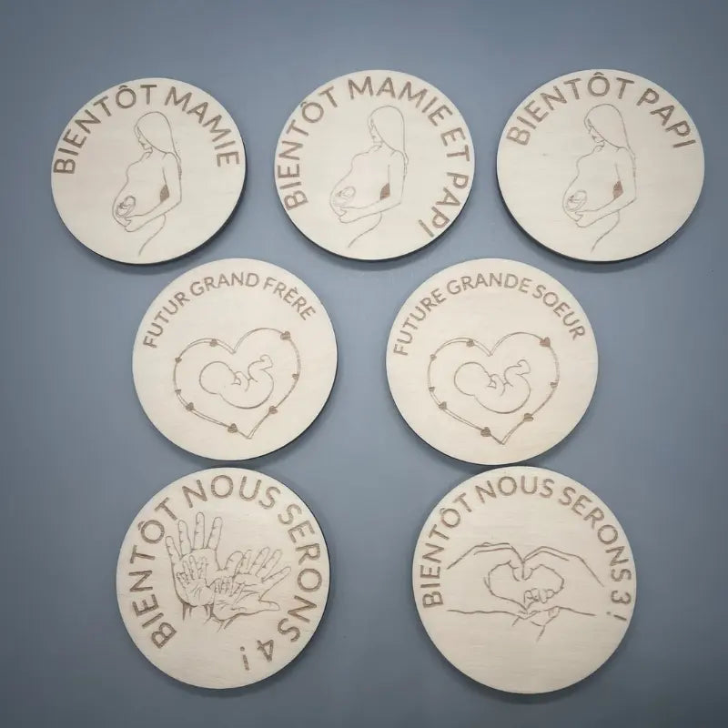 Magnet Annonce Grossesse par Roussillon Créations ROUSSILLON CRÉATIONS