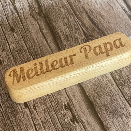 Décapsuleur "Meilleur Papa" Gravé au Laser