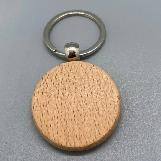 Porte-clé Zodiaque "Balance" en Bois Gravé au Laser ROUSSILLON CRÉATIONS