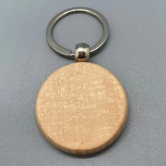 Porte-clé Zodiaque "Verseau" en Bois Gravé au Laser ROUSSILLON CRÉATIONS