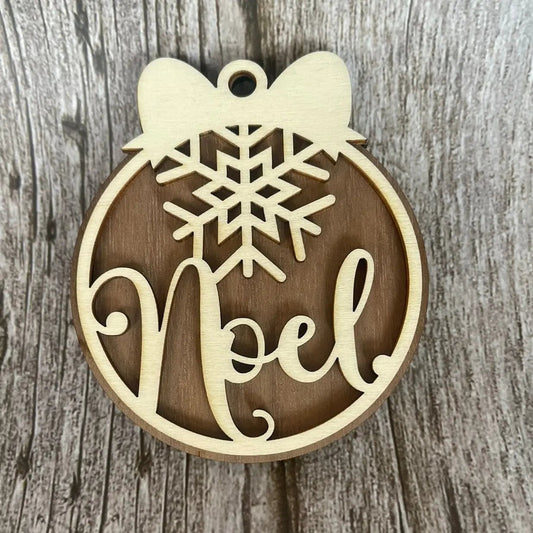 🎄 Boule de Noël en bois – Décoration artisanale en noyer et peuplier ROUSSILLON CRÉATIONS