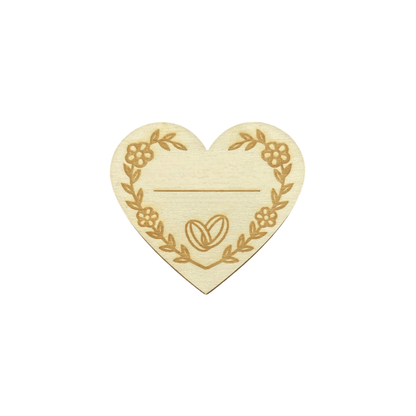Magnet mariage personnalisé en bois – Cœur gravé avec prénoms et date Mariage Personnalisable Roussillon-Creations-Tautavel-66