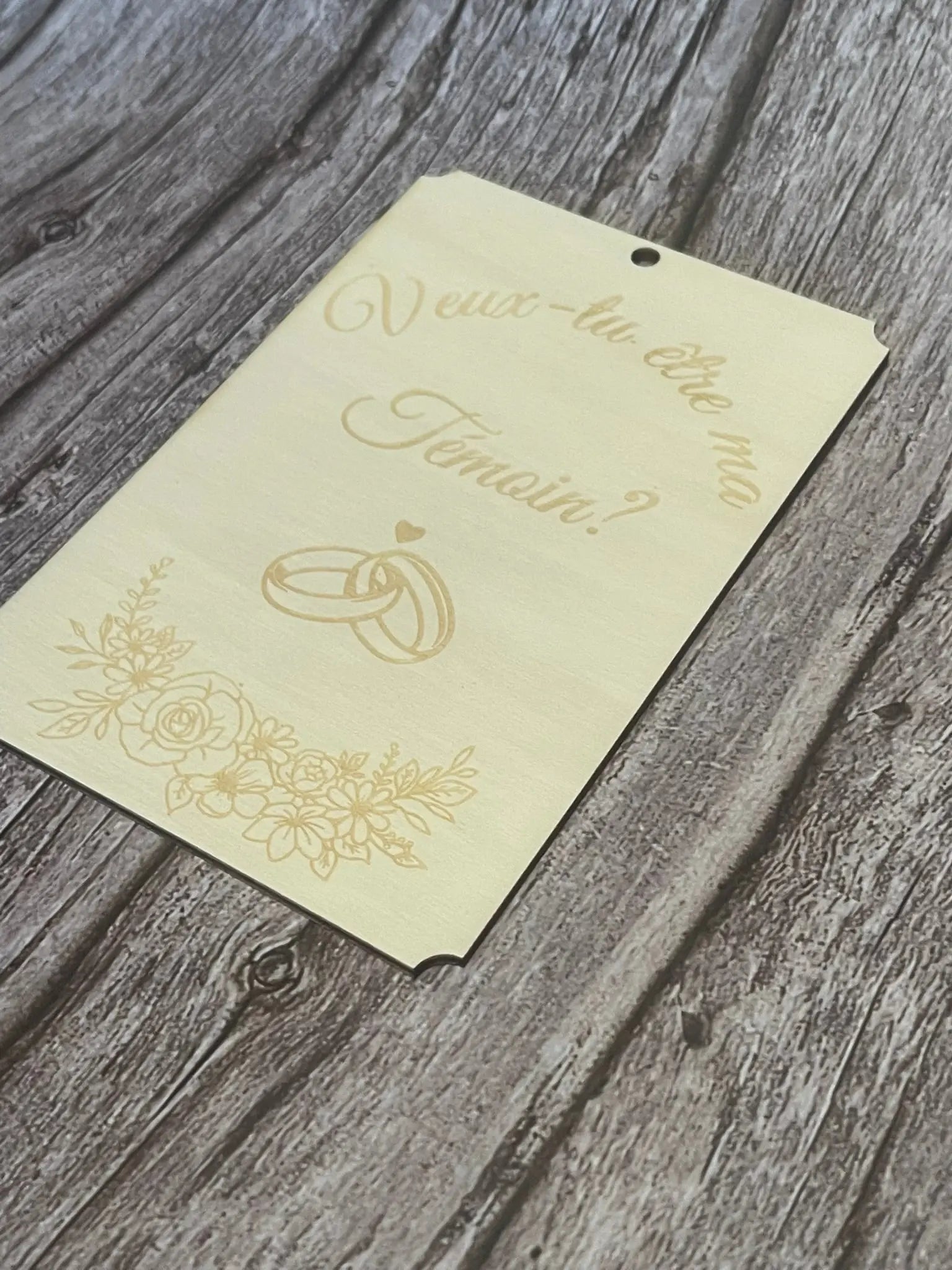 Plaque Veux-tu être ma Témoin ? - ROUSSILLON CRÉATIONS