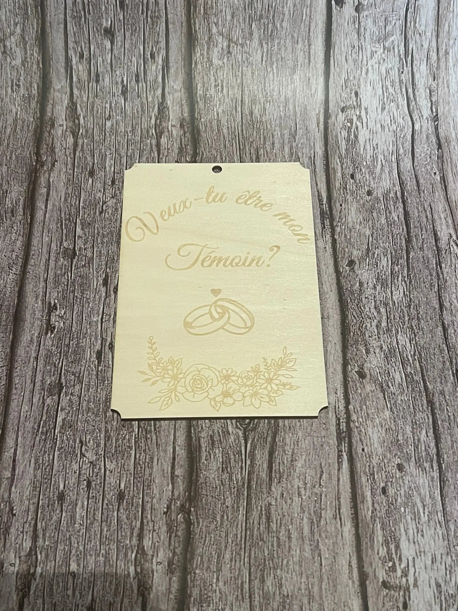 Plaque Veux-tu être mon Témoin ? - ROUSSILLON CRÉATIONS