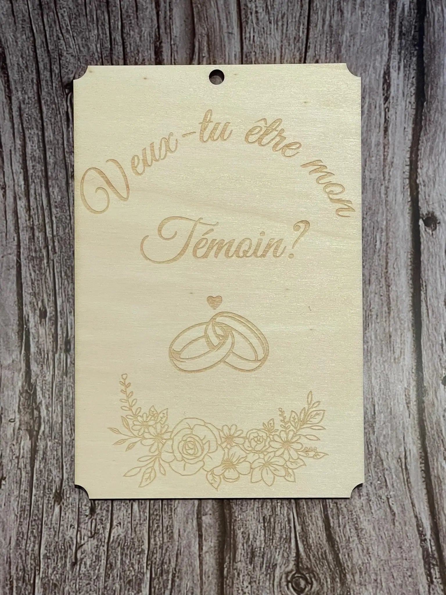 Plaque Veux-tu être mon Témoin ? - ROUSSILLON CRÉATIONS