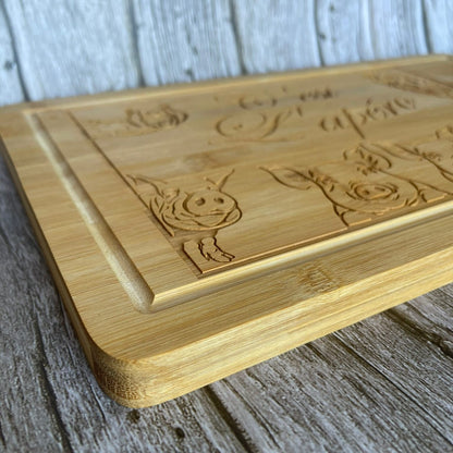 Planche à découper bambou gravée "C'est L'apéro" – Cadeau apéro humour fabriqué en France Planche à découper / planche apéro Roussillon-Creations-Tautavel-66